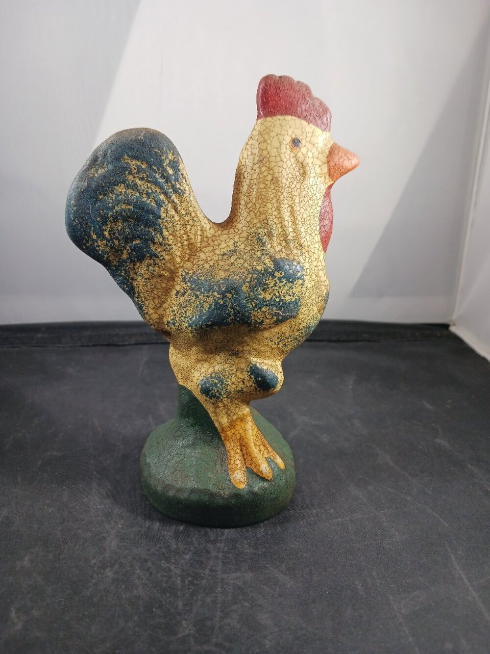 Vintage Terracotta Shabby Chic Rooster Chicken Country Decor Small 6in Tall